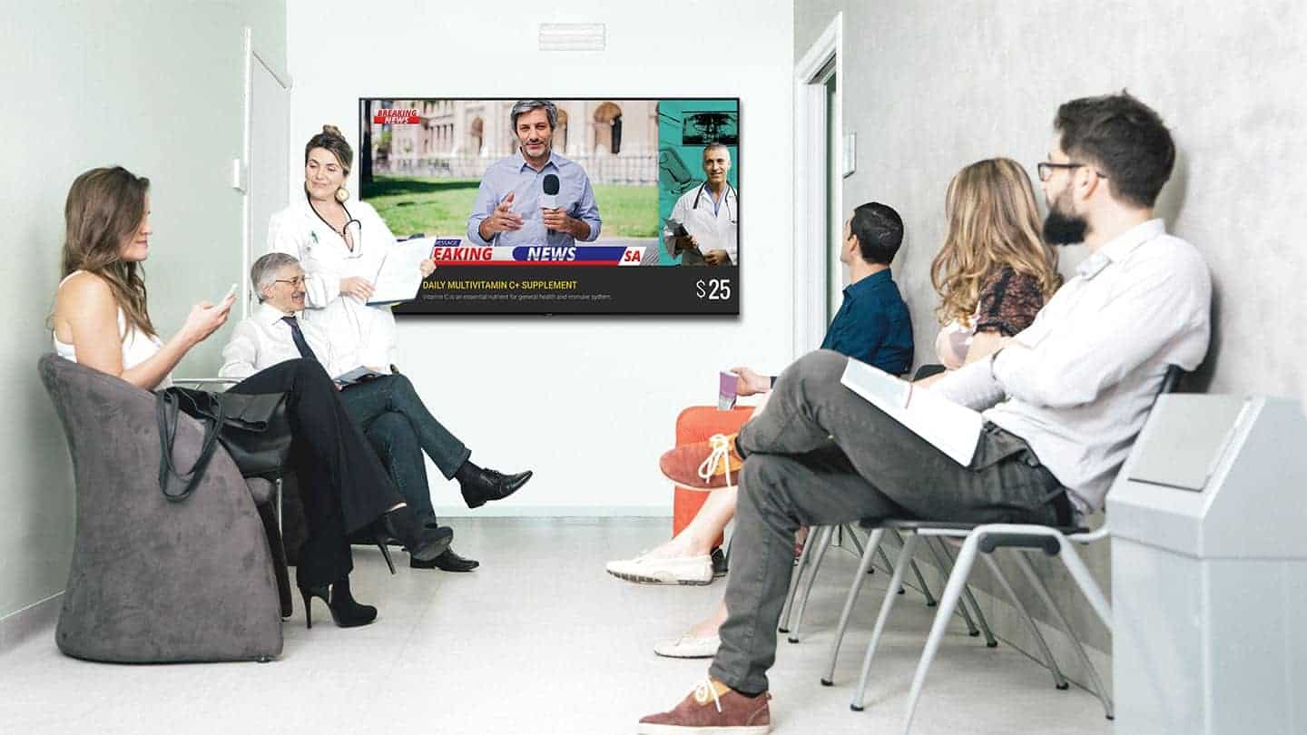 Коммерческий телевизор для поликлиники