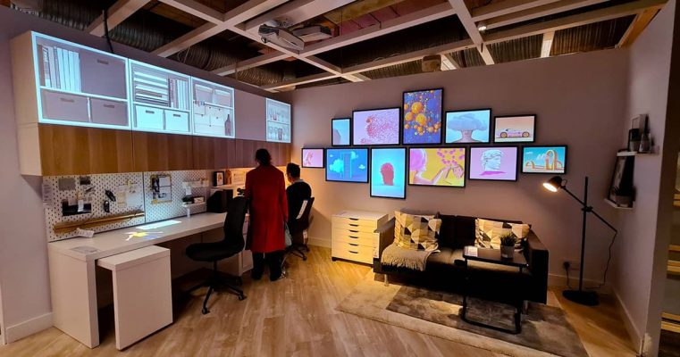 Immersive projections mapping enhances IKEA flagship London store