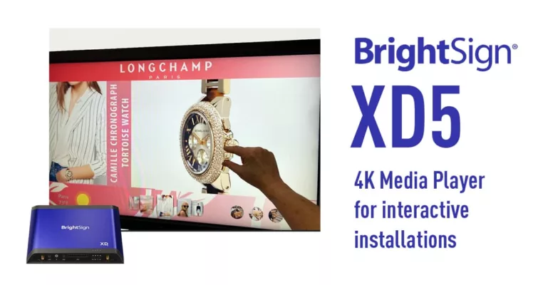 BrightSign XD5 - 4K Media Player for Interactive Installations 