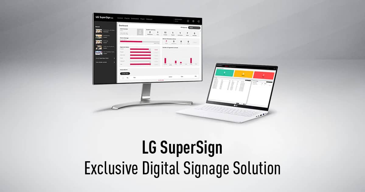 LG SuperSign - Digital Signage Solution