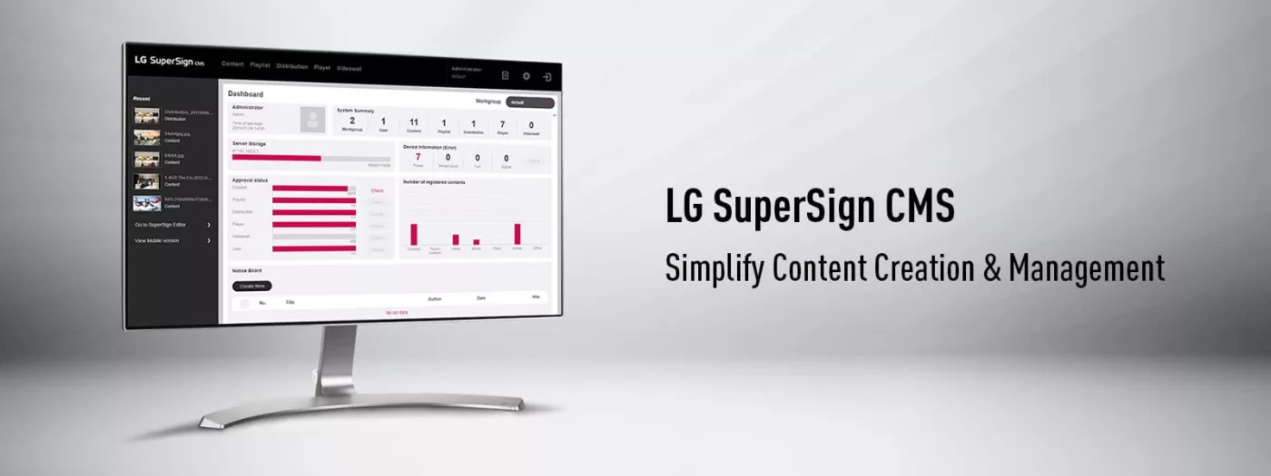LG SuperSign CMS - Digital Signage Software