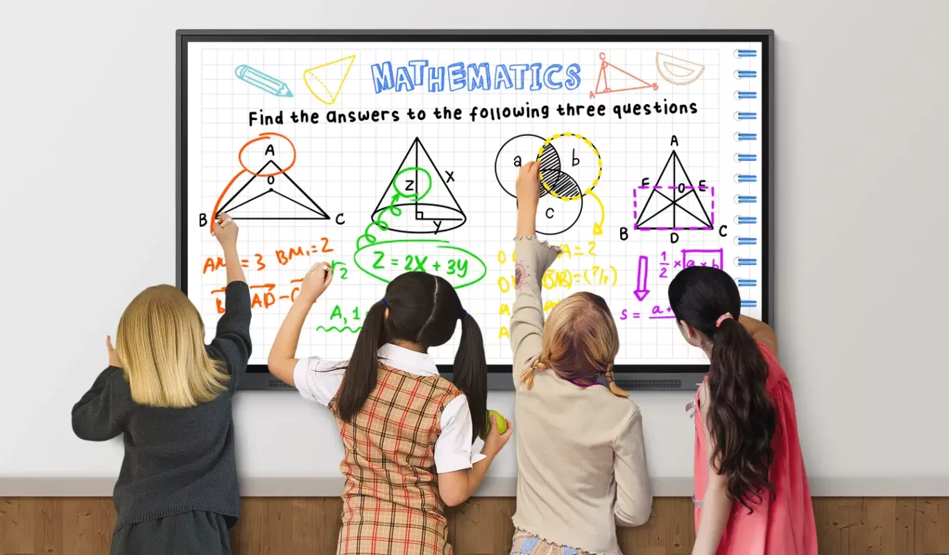 Interactive digital whiteboard for classroom