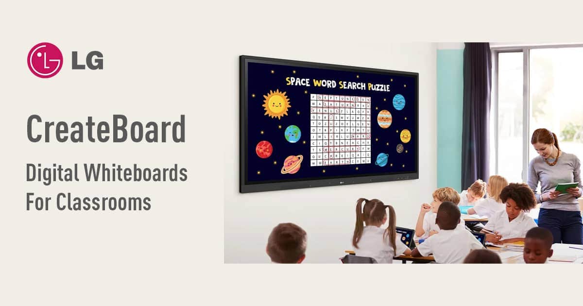 LG CreateBoard interactive digital whiteboard